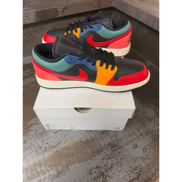 Women's Air Jordan 1 Low SE Black Multi-Color Size 9.5- DN3739-060 - Picture 6 of 10